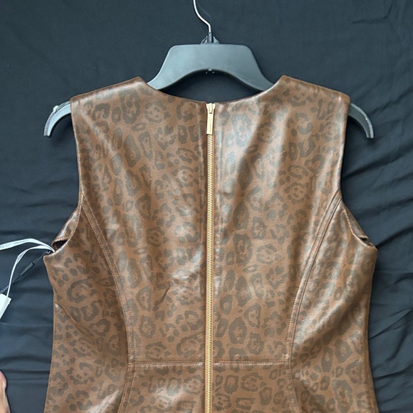 Calvin Klein Metallic Brown Midi Dress - Picture 10 of 13